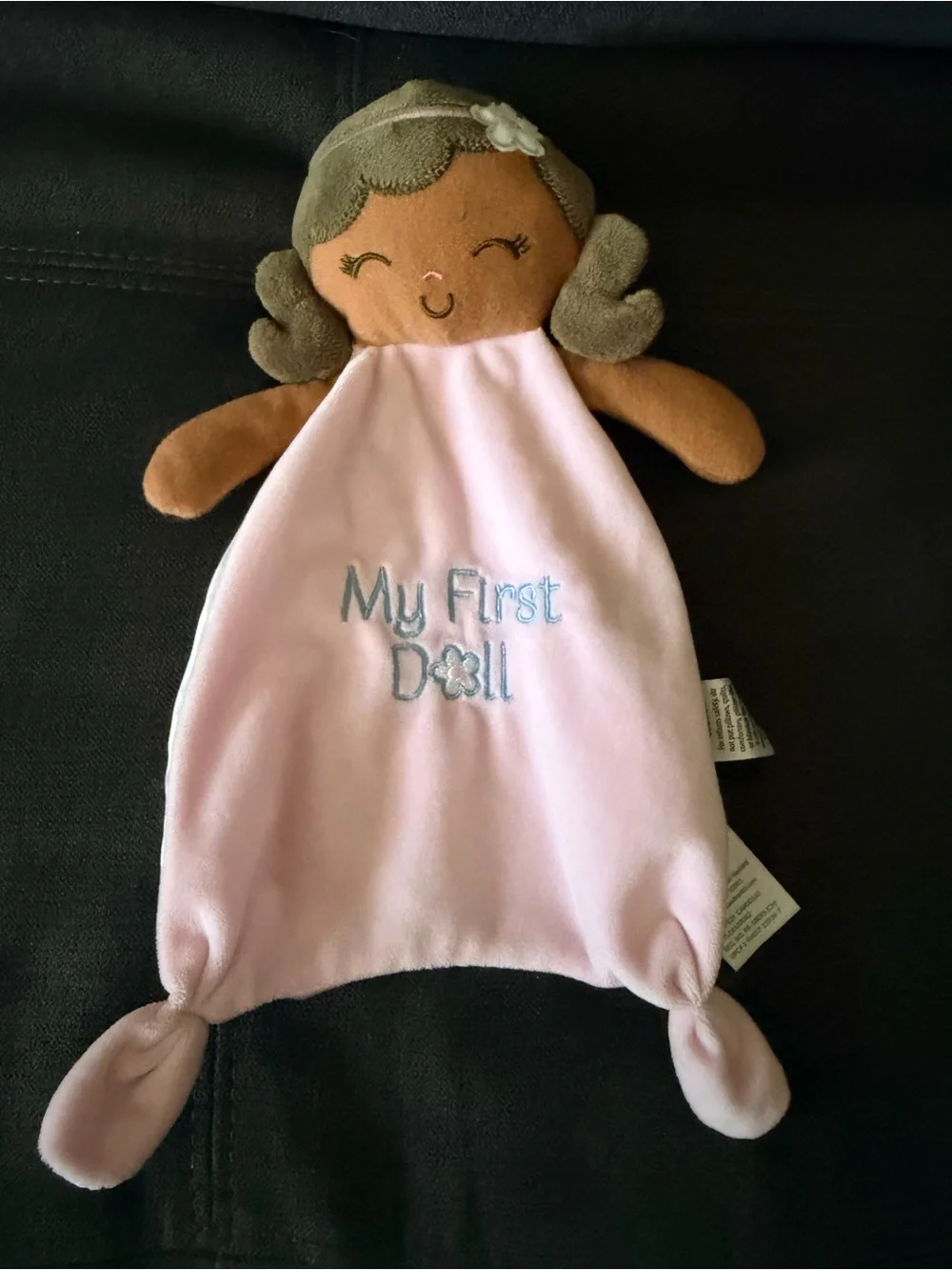 Baby Starters My First Doll Pink Brown Plush Lovey